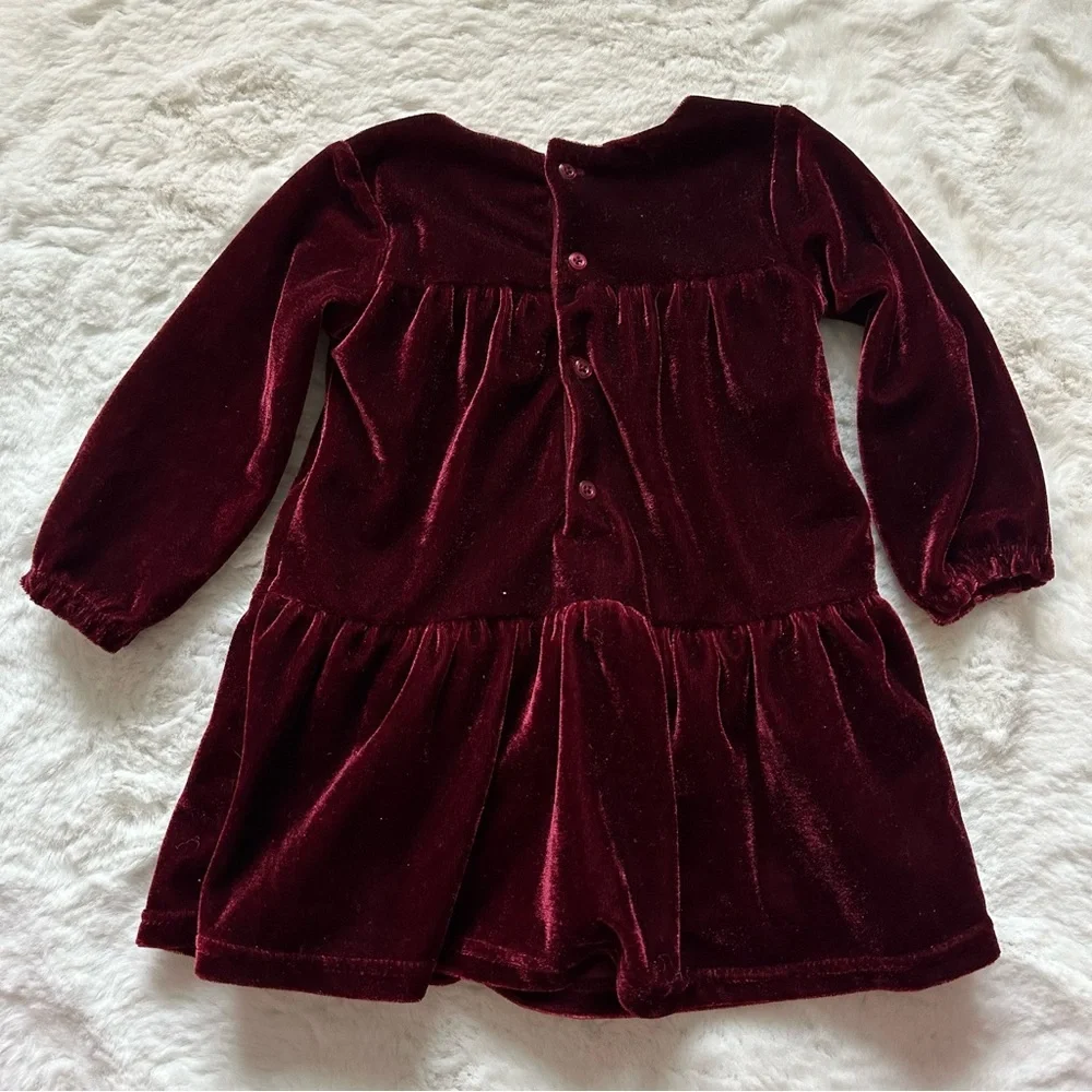 Carters Velvet Baby Dress Size 9m
